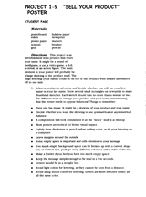 Sell Your Product Handout