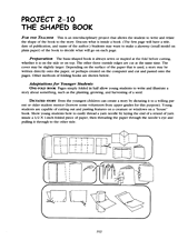 The Shaped Book -- Teacher Page