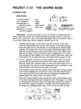 The Shaped Book - Handout