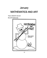 Winter Math & Art Bulletin Board