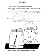 Growing Salt Crystals