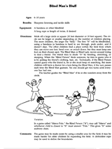 Blind Man's Bluff P.E. Game