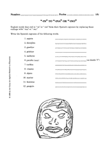 ''-in'' to ''-ina'' or ''-ino''