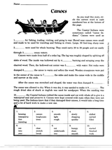 Coastal Indians -- Canoes