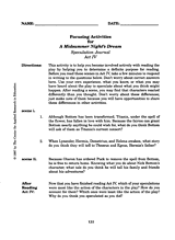 A Midsummer Night's Dream -- Act IV, Journal