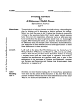 A Midsummer Night's Dream -- Act V, Journal