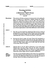 A Midsummer Night's Dream -- Act III, Journal
