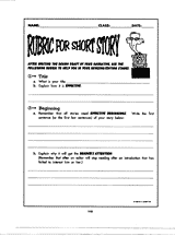 rubric creative writing short story rubric creative writing short story
