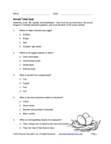 Animal Trivia Quiz