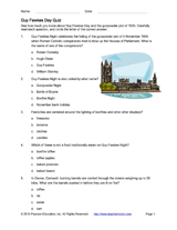 Guy Fawkes Day Quiz