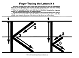 Finger Tracing the Letter K