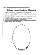 String a Noodle Necklace