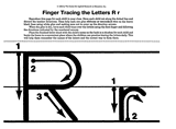 Finger Tracing the Letter R