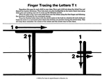 Finger Tracing the Letter T