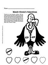 Match Vinnie's Valentines
