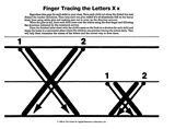 Finger Tracing the Letter X