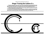 Finger Tracing the Letter C