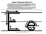 Finger Tracing the Letter E