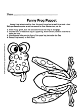 Fanny Frog Puppet