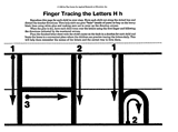 Finger Tracing the Letter H