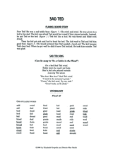 Sad Ted: Final Single Consonant Sounds