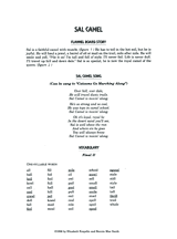 Sal Camel: Final Single Consonant Sounds