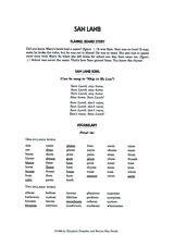 Sam Lamb: Final Single Consonant Sounds