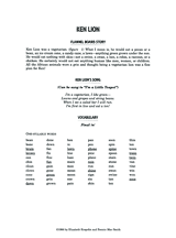 Ken Lion: Final Single Consonant Sounds