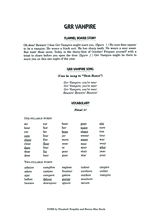Grr Vampire: Final Single Consonant Sounds