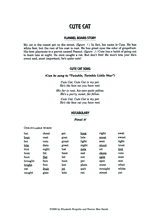 Cute Cat: Final Single Consonant Sounds