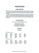 Plaid Platypus: Initial Letter Combinations