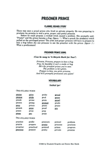 Prisoner Prince: Initial Letter Combinations