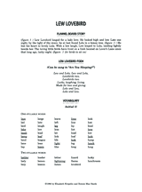 Lew Lovebird: Single Consonant Beginning Sounds