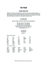 Tim Tiger: Single Consonant Beginning Sounds