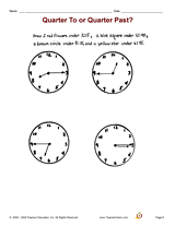 Quarter To or Quarter Past?