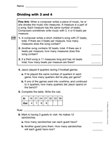 Dividing with 3 and 4 (Gr. 4)