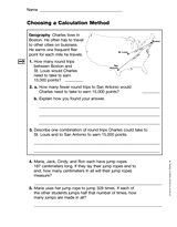 Choosing a Calculation Method (Gr. 4), Part 3