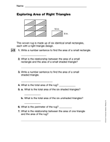 Exploring Area of Right Triangles (Gr. 5)