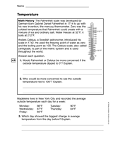 Temperature (Gr. 5)