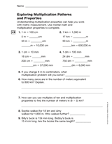 Patterns and multiplication - Langford Math homepage