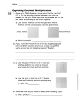 Exploring Decimal Multiplication (Gr. 5)