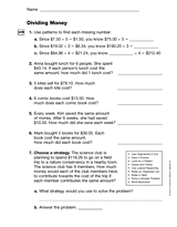 Dividing Money (Gr. 5)