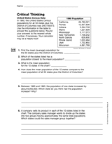 Arithmetic to Algebra: Critical Thinking (Gr. 6)