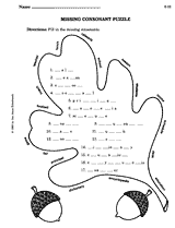 Missing Consonant Puzzle