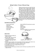 Cream of Broccoli Soup