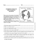 Introduction to the Climatic Seasons