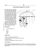 Observing Precipitation in the Fall