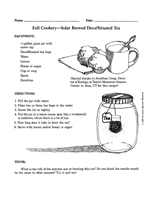 Solar-Brewed Decaffeinated Tea