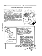Examining the Changing Forms of Matter