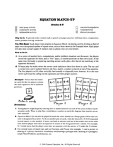 Equation Match-Up Game